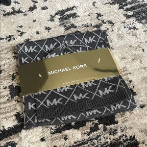 Michael Kors Charcoal and Light Gray Knit Set